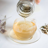 2er-Pack Teeflasche mit Sieb und Bambusholz/Edelstahl Verschluss, Trinkflasche 450ml - GEVA Vital