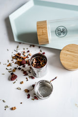 Teeflasche Bambus Edition 450ml – Dein 2in1-Teegenuss für unterwegs